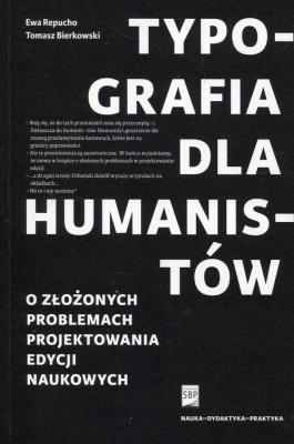 Okładka książki Typografia dla humanistów