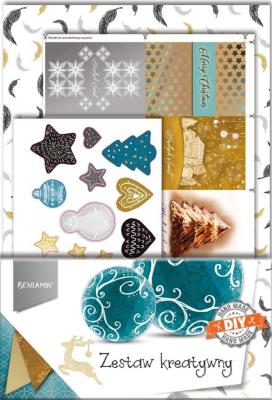 Opakowanie Zestaw kreatywny świąteczny elegancja