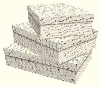 Opakowanie Zestaw pudełek ozdobnych Musica (3 sztuki)