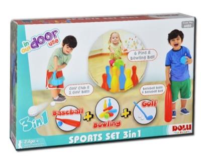 Opakowanie Zestaw Sportowy 3w1 Baseboll, Golf, Kręgle