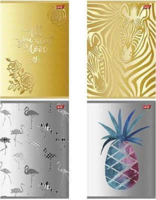 Opakowanie ZESZY A5 60K LINIA GOLD AND SILVER UNIPAP