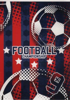 Zeszyt A5 w kratkę 16 kartek Football 5 sztuk. Wydawca: Paso. SmakLiter.pl Opakowanie Zeszyt A5 w kratkę 16 kartek Football 5 sztuk