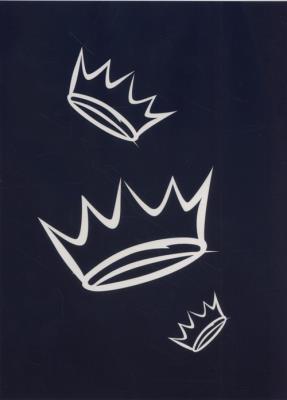 Opakowanie Zeszyt A5 w trzy linie kolorowe 16 kartek  Korony 5 sztuk