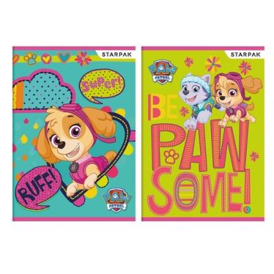 Zeszyt A5 w trzy linie kolorowe 16 kartek Psi Patrol 20 sztuk mix. Wydawca: Starpak. SmakLiter.pl Opakowanie Zeszyt A5 w trzy linie kolorowe 16 kartek Psi Patrol 20 sztuk mix