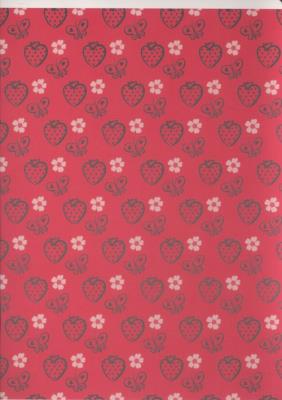 Opakowanie Zeszyt A5 w trzy linie kolorowe 16 kartek Truskawki 5 sztuk