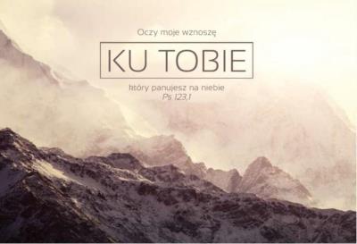 Opakowanie A Kartka składana - Oczy moje wznoszę