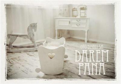 Opakowanie A Kartka składana - Oto dzieci są darem Pana