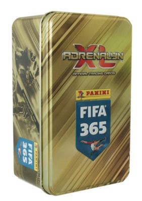 Adrenalyn XL FIFA 365 Duża puszka kolekcjonera + 63 karty. Wydawca: Panini. SmakLiter.pl Opakowanie Adrenalyn XL FIFA 365 Duża puszka kolekcjonera + 63 karty