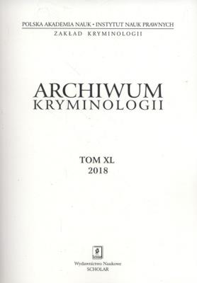 Opakowanie Archiwum kryminologii Tom XL 2018
