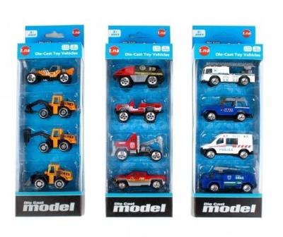 Opakowanie Auta metalowe 4el mix