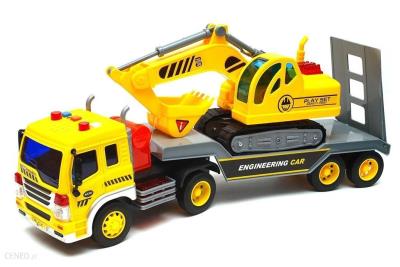 Opakowanie Auto laweta z koparką