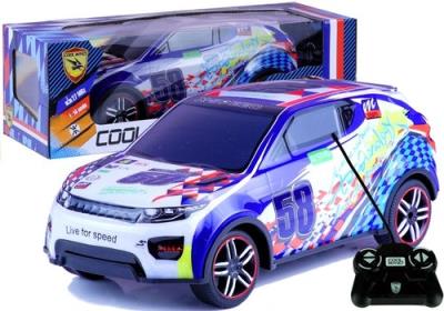 Opakowanie Auto zdalnie sterowane sportowe granatowe