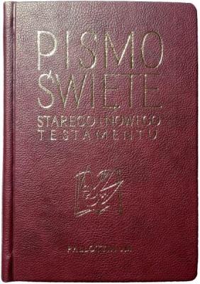 Biblia Pielgrzyma oprawa ekologiczna, złocenia. Autor:   Praca zbiorowa. SmakLiter.pl Okładka książki Biblia Pielgrzyma oprawa ekologiczna, złocenia