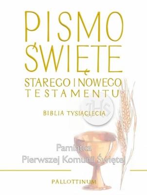 Okładka książki Biblia Tysiąclecia duża TW (komunia)