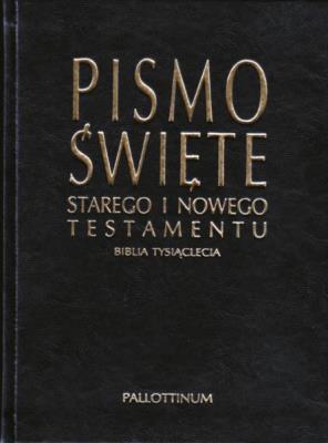 Biblia Tysiąclecia - format oazowy, ekoskóra. Autor:   Praca zbiorowa. SmakLiter.pl Okładka książki Biblia Tysiąclecia - format oazowy, ekoskóra