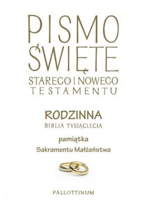 Biblia Tysiąclecia rodzinna czerwona (ślub). Autor: praca zbiorowa. SmakLiter.pl Okładka książki Biblia Tysiąclecia rodzinna czerwona (ślub)