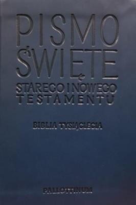 Biblia Tysiąclecia - Travel granat. Autor:   Praca zbiorowa. SmakLiter.pl Okładka książki Biblia Tysiąclecia - Travel granat