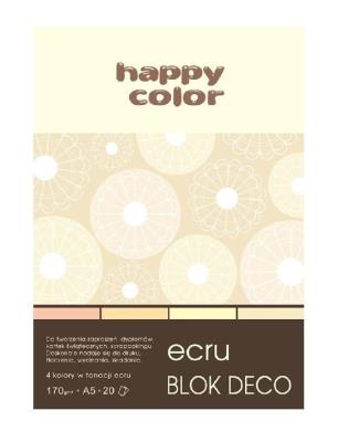 Opakowanie Blok A5/20K Deco Ecru 170g HAPPY COLOR