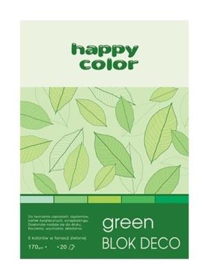 Opakowanie Blok A5/20K Deco Green 170g HAPPY COLOR