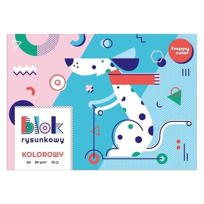 Opakowanie Blok rysunkowy kolor A3/15K HAPPY COLOR