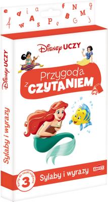 Okładka książki Disney Uczy Księżniczka Przygoda z czytaniem Sylaby i wyrazy