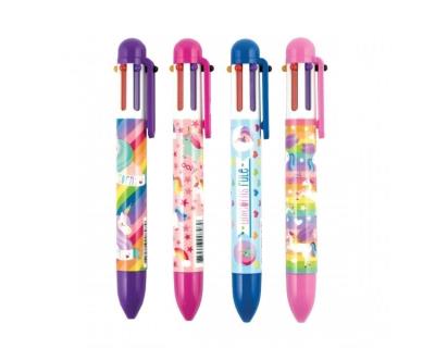 Długopis Mechaniczny 6w1 Jednorożce. Wydawca: Kolorowe Baloniki. SmakLiter.pl Opakowanie Długopis Mechaniczny 6w1 Jednorożce