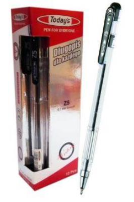 Opakowanie Długopis Todays Z5 czarny (10szt) NOSTER