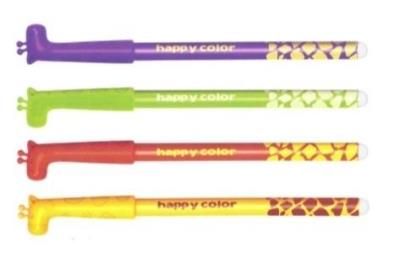 Opakowanie Długopis usuwalny niebieski Żyrafy (12szt) HAPPY