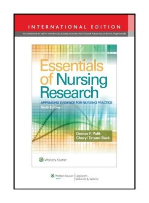Okładka książki Essentials of Nursing Research 9e