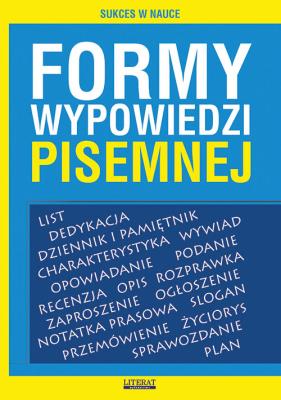 Okładka książki Formy wypowiedzi pisemnej