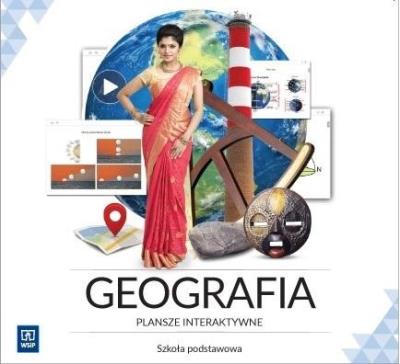 Okładka książki Geografia. Plansze interaktywne SP WSiP