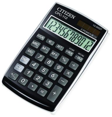 Opakowanie Kalkulator biurowy CITIZEN CPC-112 BKWB 12-cyfrowy 120x72mm czarny
