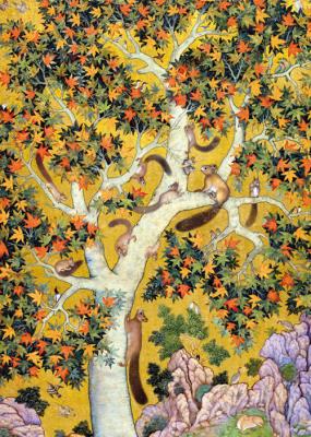 Opakowanie Karnet B6 z kopertą Squirrels on a plane tree