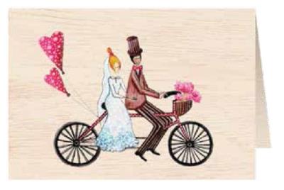 Karnet drewniany C6 + koperta Ślub Para Młoda. Wydawca: Cozywood. SmakLiter.pl Opakowanie Karnet drewniany C6 + koperta Ślub Para Młoda