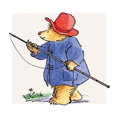 Opakowanie Karnet kwadrat z kopertą Paddington Fishing