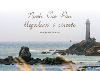 Kartka - Niech Cię Pan błogosławi i strzeże. Wydawca: Koinonia. SmakLiter.pl Opakowanie Kartka - Niech Cię Pan błogosławi i strzeże