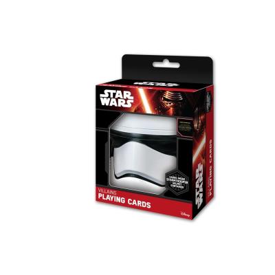 Okładka książki Karty Star Wars Episode 7 + biały hełm Cartamundi