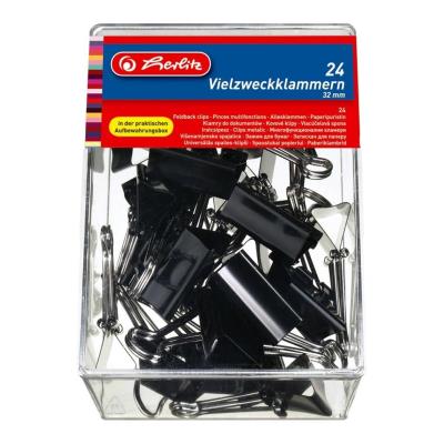 Opakowanie Klamry 32mm czarne 24szt