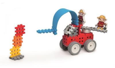 Opakowanie Klocki Waffle mini Strażak mały