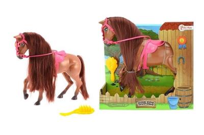 Opakowanie Koń duży w kolorze brązowym ze szczotką