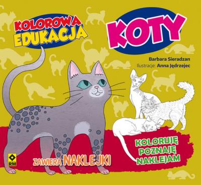 Okładka książki KOTY KOLOROWA EDUKACJA
