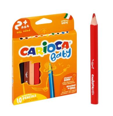 Opakowanie Kredki Carioca ołówkowe Baby 10 kolorów 42819