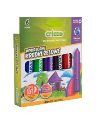 Opakowanie Kredki żelowo-pastelowe 3w1 kolorów CRICCO
