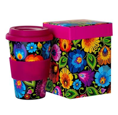 Opakowanie Kubek Bolek w pudełku - termiczny łowicki czarny