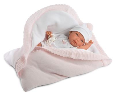 Opakowanie Lalka bobas Nica w różowym beciku 40cm