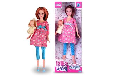 Opakowanie Lalka Natalia w ciąży różowa