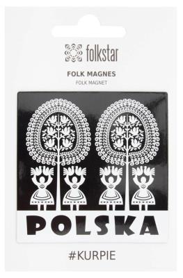 Okładka książki Magnes - kurpiowski czarny Polska FOLKSTAR