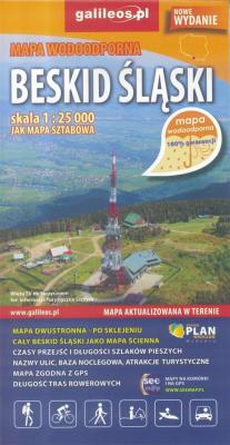 Okładka książki Mapa wodoodporna - Beskid Śląski 1:25 000 w.2018