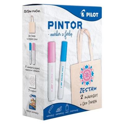 Opakowanie Marker Pintor zestaw różowy i nieb. + torba PILOT