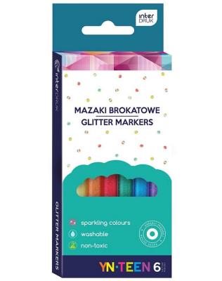 Opakowanie Mazaki brokatowe 6 kolorów Yn Teen
